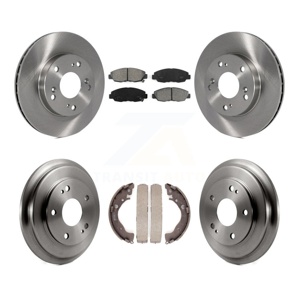 [Avant + Arrière] Kit de Disque et plaquette (semi-métallique) de frein pour Honda Civic K8S-103243