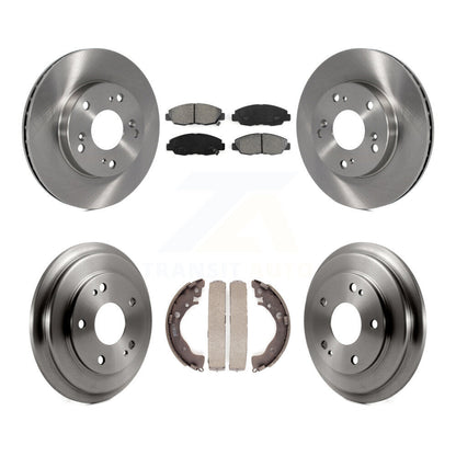 [Avant + Arrière] Kit de Disque et plaquette (semi-métallique) de frein pour Honda Civic K8S-103243