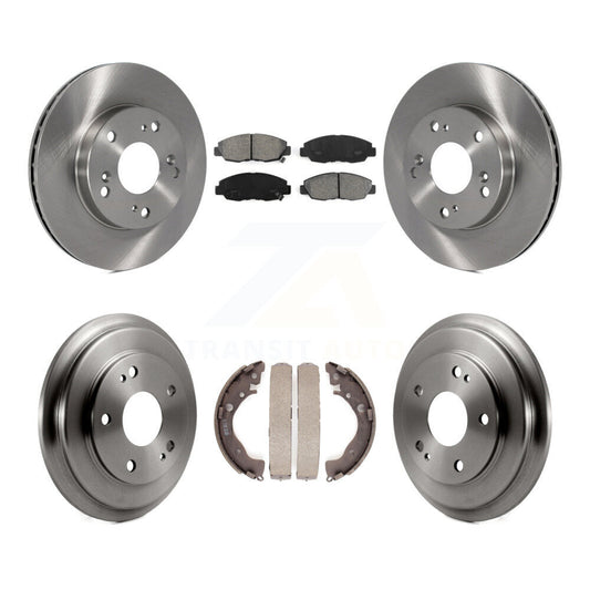 [Avant + Arrière] Kit de Disque et plaquette (semi-métallique) de frein pour Honda Civic K8S-103243