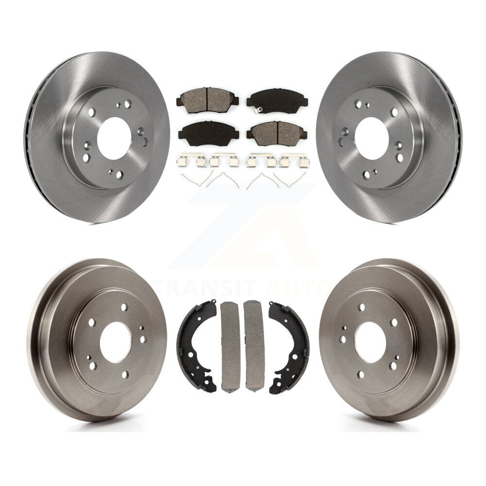 [Avant + Arrière] Kit de Disque et plaquette (semi-métallique) de frein pour 2006-2008 Honda Civic Hybrid K8S-103244