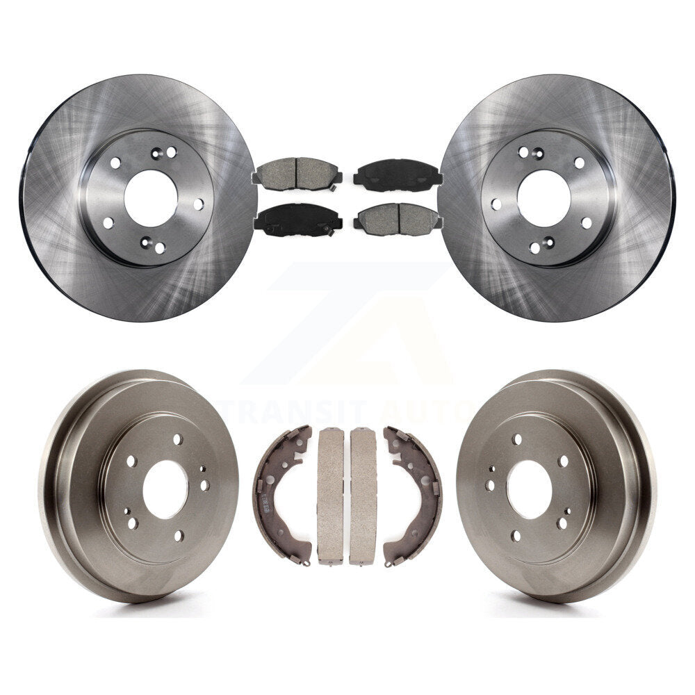 [Avant + Arrière] Kit de Disque et plaquette (semi-métallique) de frein pour 2011 Honda Civic GX K8S-103245