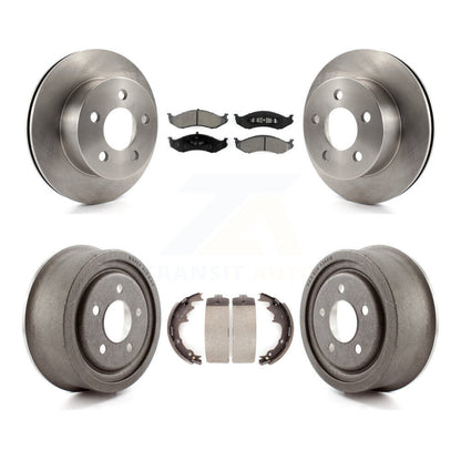 [Avant + Arrière] Kit de Disque et plaquette (semi-métallique) de frein pour Jeep Wrangler TJ K8S-103250