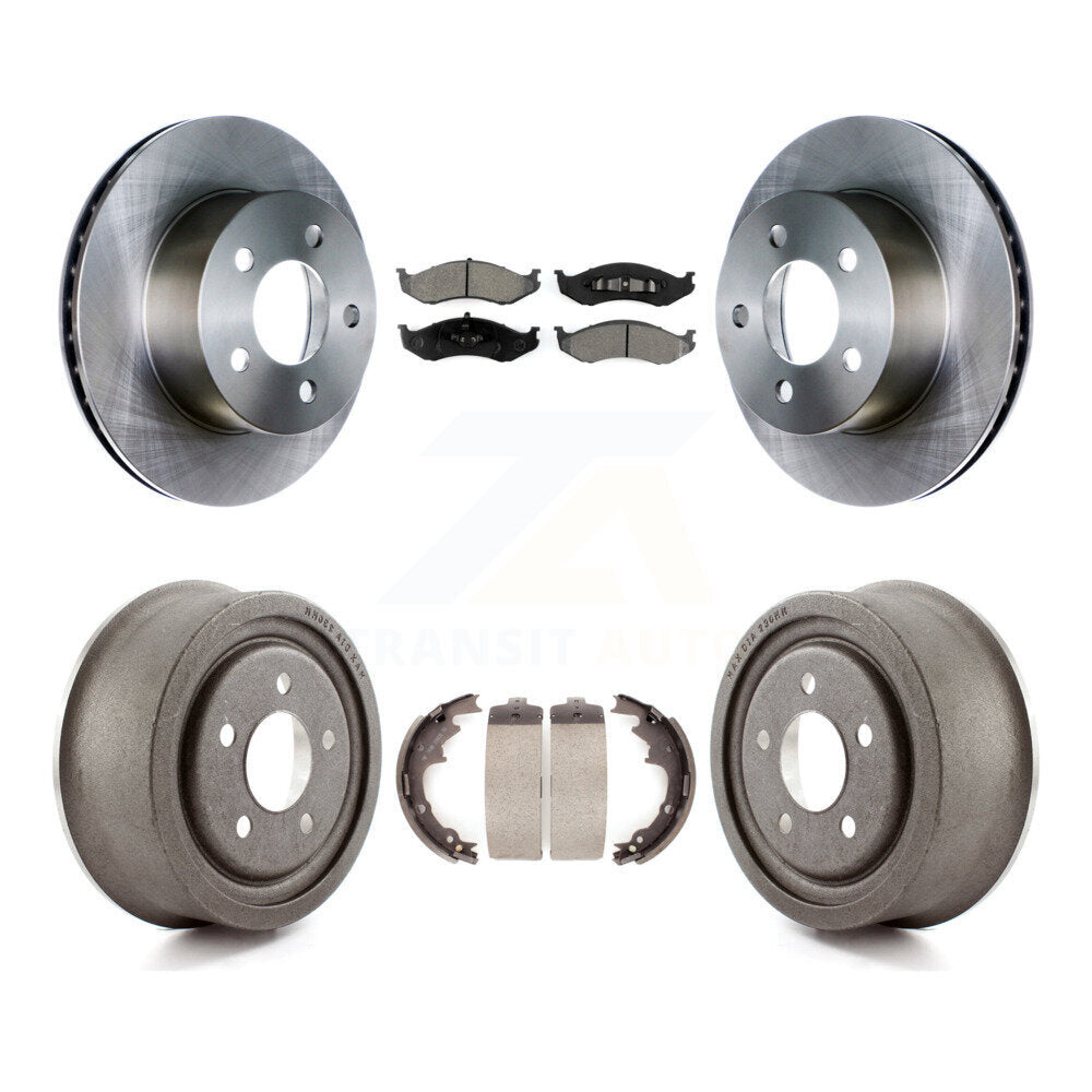 [Avant + Arrière] Kit de Disque et plaquette (semi-métallique) de frein pour Jeep TJ K8S-103251