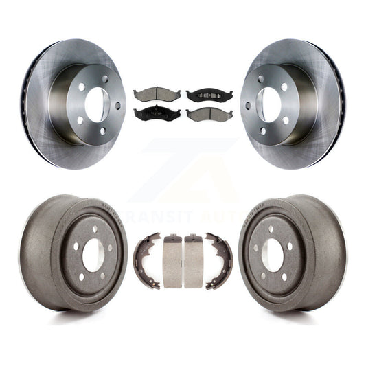 [Avant + Arrière] Kit de Disque et plaquette (semi-métallique) de frein pour Jeep TJ K8S-103251