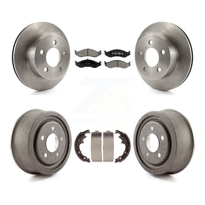 [Avant + Arrière] Kit de Disque et plaquette (semi-métallique) de frein pour Jeep Wrangler K8S-103252