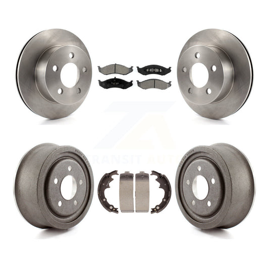 [Avant + Arrière] Kit de Disque et plaquette (semi-métallique) de frein pour Jeep Wrangler K8S-103252