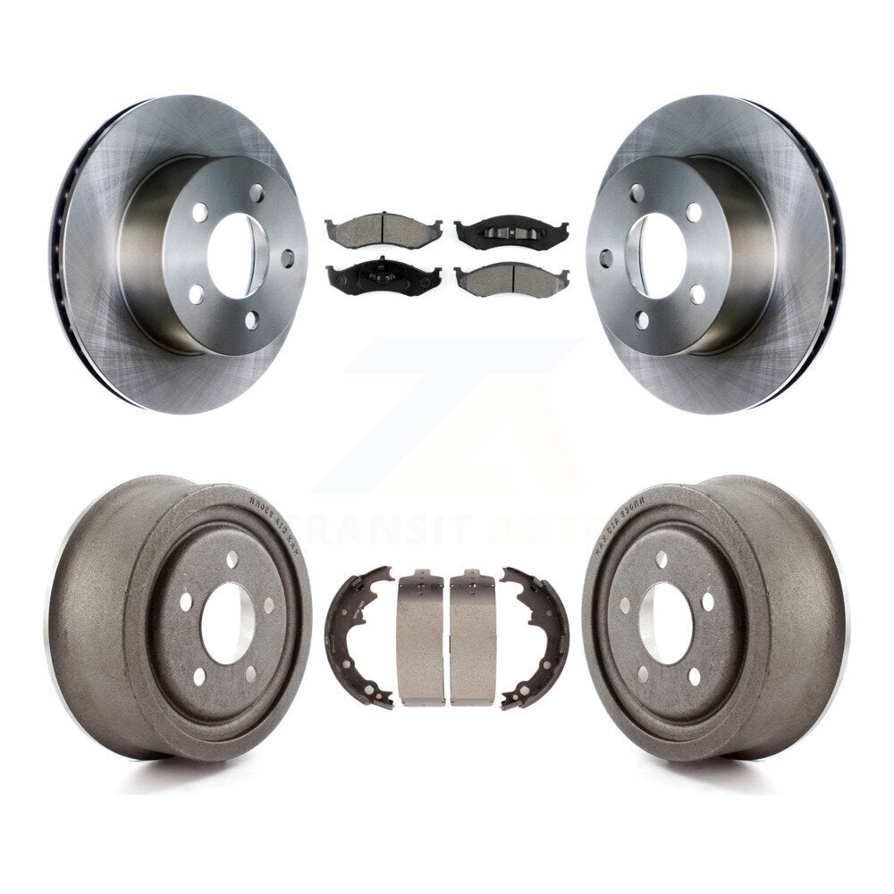 [Avant + Arrière] Kit de Disque et plaquette (semi-métallique) de frein pour Jeep Wrangler Cherokee K8S-103253