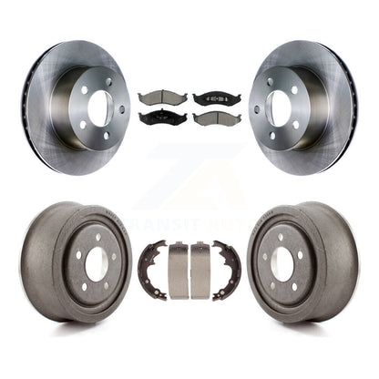 [Avant + Arrière] Kit de Disque et plaquette (semi-métallique) de frein pour Jeep Wrangler Cherokee K8S-103253