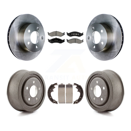 [Avant + Arrière] Kit de Disque et plaquette (semi-métallique) de frein pour Jeep Wrangler Cherokee K8S-103253