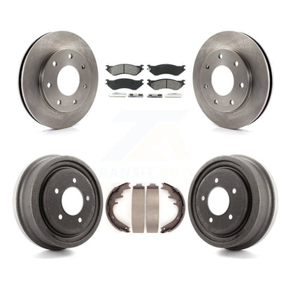 [Avant + Arrière] Kit de Disque et plaquette (semi-métallique) de frein pour 1999 Ford F-150 4WD avec 7 Lug Wheels K8S-103262