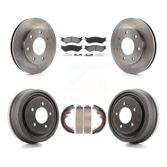 [Avant + Arrière] Kit de Disque et plaquette (semi-métallique) de frein pour 1999 Ford F-150 4WD avec 7 Lug Wheels K8S-103262