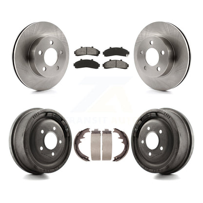 [Avant + Arrière] Kit de Disque et plaquette (semi-métallique) de frein pour Ford Ranger Mazda B3000 B4000 avec 10" Diameter 4WD K8S-103264