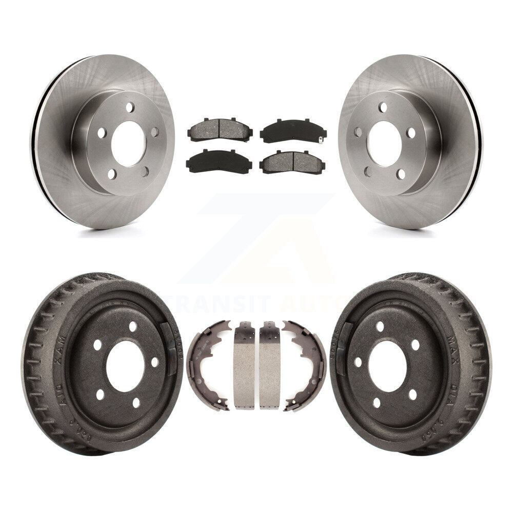 [Avant + Arrière] Kit de Disque et plaquette (semi-métallique) de frein pour Ford Ranger Mazda B3000 B4000 avec 9" Diameter 4WD K8S-103265