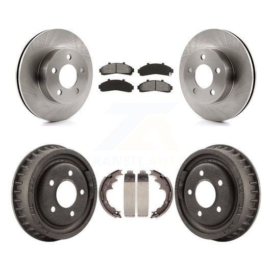[Avant + Arrière] Kit de Disque et plaquette (semi-métallique) de frein pour Ford Ranger Mazda B3000 B4000 avec 9" Diameter 4WD K8S-103265