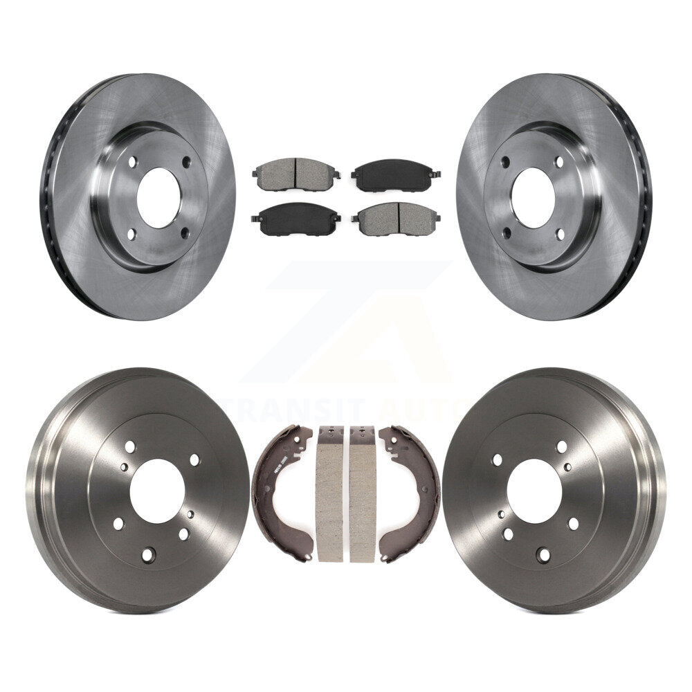[Avant + Arrière] Kit de Disque et plaquette (semi-métallique) de frein pour Nissan Sentra Versa Cube K8S-103266