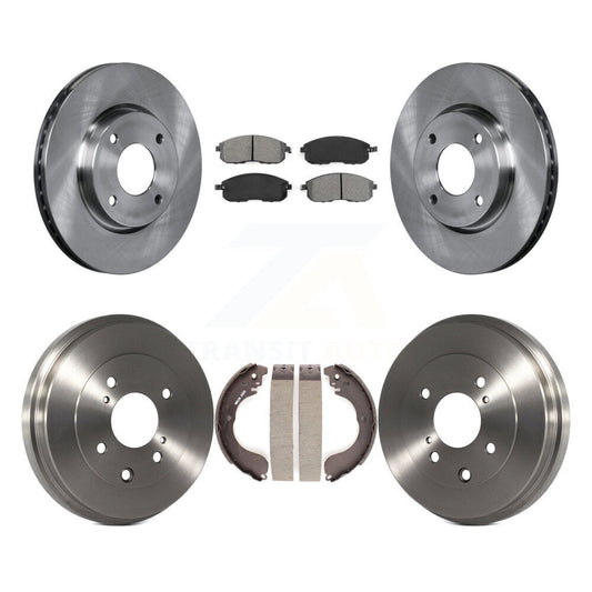 [Avant + Arrière] Kit de Disque et plaquette (semi-métallique) de frein pour Nissan Sentra Versa Cube K8S-103266