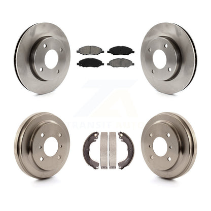 [Avant + Arrière] Kit de Disque et plaquette (semi-métallique) de frein pour 2009-2011 Nissan Versa 1.6L K8S-103267