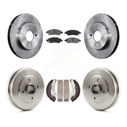 [Avant + Arrière] Kit de Disque et plaquette (semi-métallique) de frein pour Nissan Versa Note Micra K8S-103268 par Transit Auto