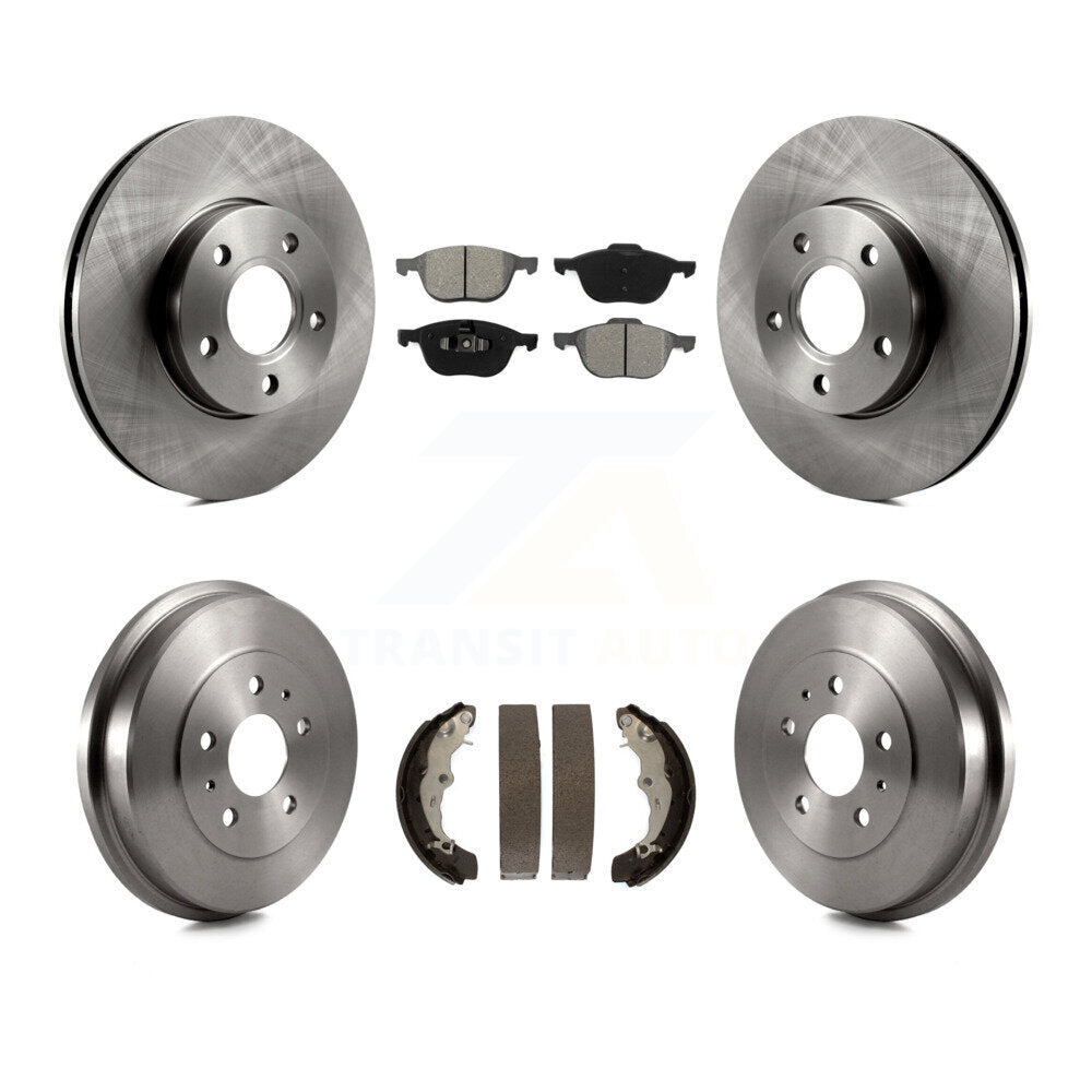 [Avant + Arrière] Kit de Disque et plaquette (semi-métallique) de frein pour Ford Focus K8S-103269