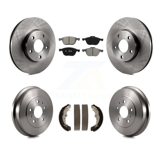 [Avant + Arrière] Kit de Disque et plaquette (semi-métallique) de frein pour Ford Focus K8S-103269