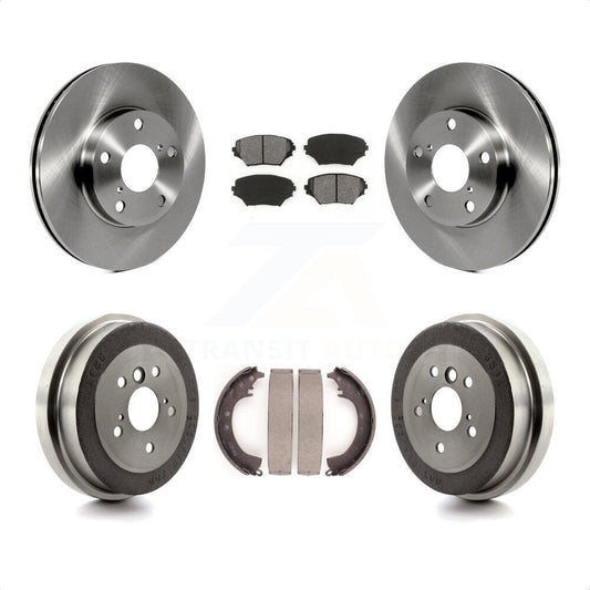 [Avant + Arrière] Kit de Disque et plaquette (semi-métallique) de frein pour 2001-2002 Toyota RAV4 GAS engine K8S-103272 par Transit Auto
