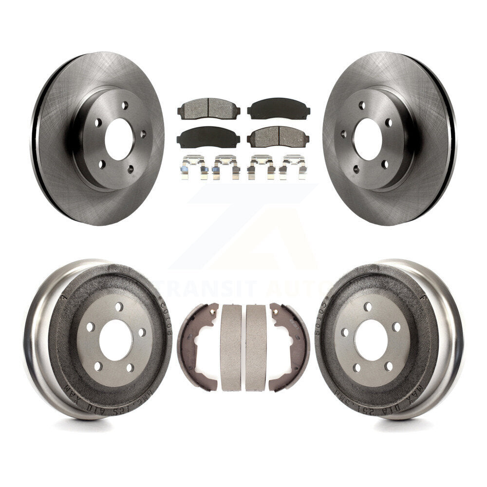 [Avant + Arrière] Kit de Disque et plaquette (semi-métallique) de frein pour Saturn Vue Chevrolet Equinox Pontiac Torrent K8S-103274