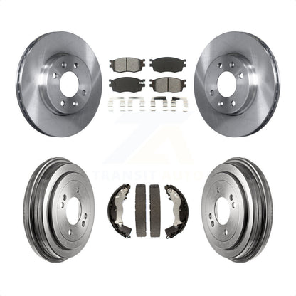 [Avant + Arrière] Kit de Disque et plaquette (semi-métallique) de frein pour Hyundai Accent Kia Rio Rio5 K8S-103275 par Transit Auto