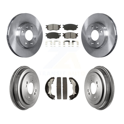 [Avant + Arrière] Kit de Disque et plaquette (semi-métallique) de frein pour Hyundai Accent Kia Rio Rio5 K8S-103275