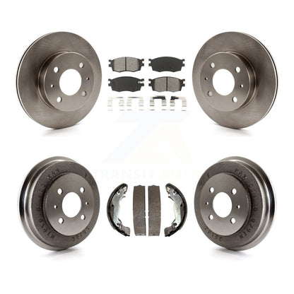 [Avant + Arrière] Kit de Disque et plaquette (semi-métallique) de frein pour 2006 Hyundai Accent Hatchback To 09 30 05 K8S-103277