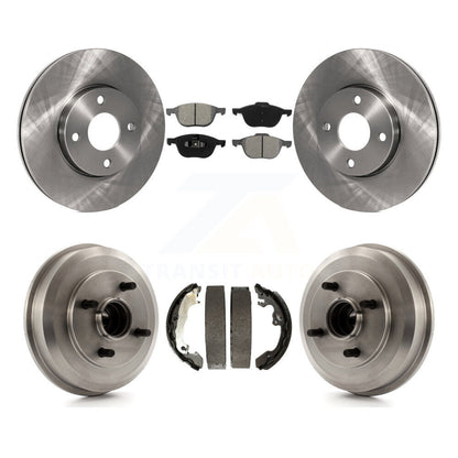 [Avant + Arrière] Kit de Disque et plaquette (semi-métallique) de frein pour 2005-2007 Ford Focus Wheel Bearing Includes K8S-103279