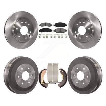 [Avant + Arrière] Kit de Disque et plaquette (semi-métallique) de frein pour 2009 Chevrolet Silverado 1500 GMC Sierra Except Vehicles Using Hold Down Pins K8S-103282