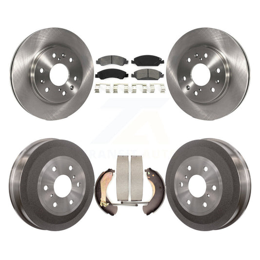 [Avant + Arrière] Kit de Disque et plaquette (semi-métallique) de frein pour 2009 Chevrolet Silverado 1500 GMC Sierra Except Vehicles Using Hold Down Pins K8S-103282
