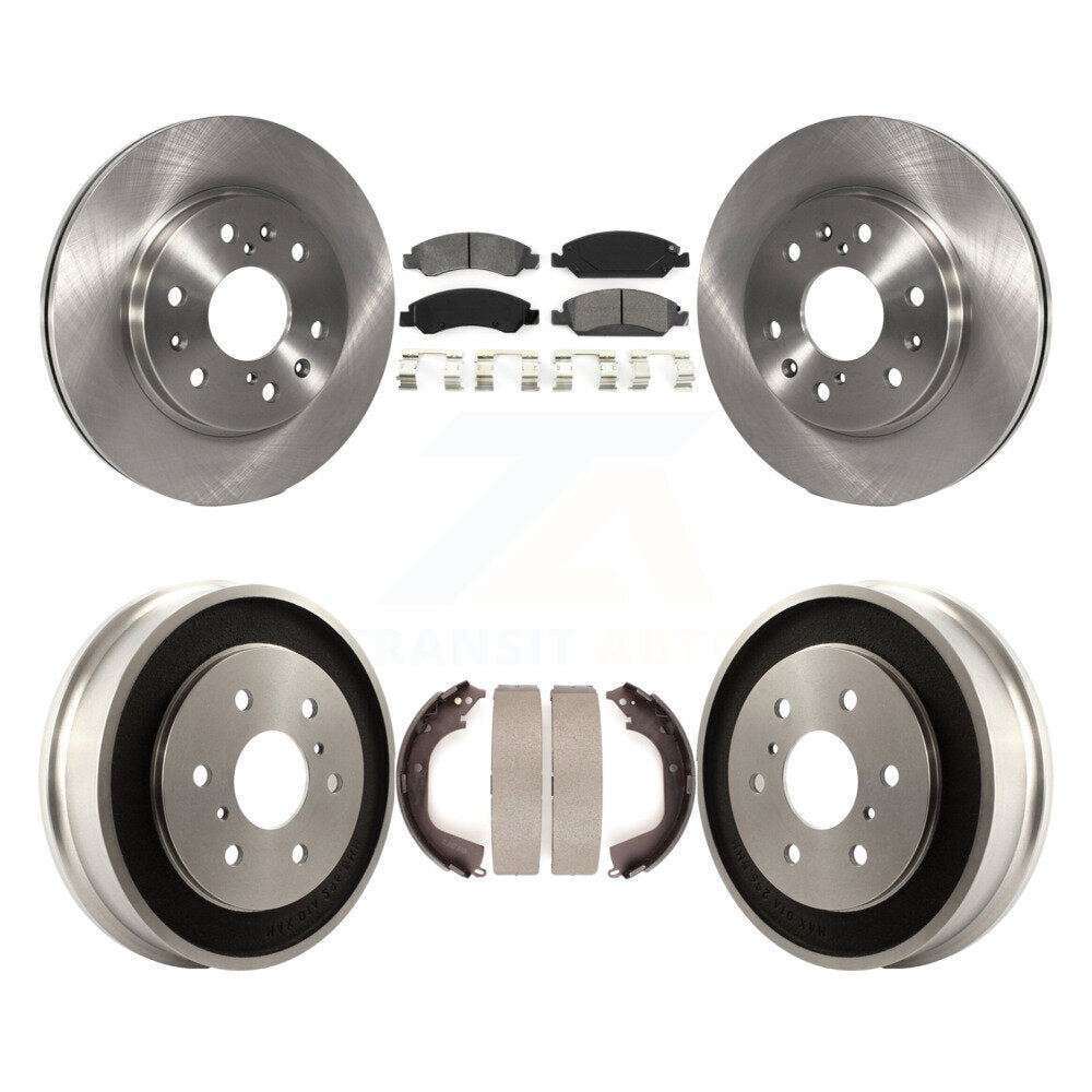 [Avant + Arrière] Kit de Disque et plaquette (semi-métallique) de frein pour 2008 Chevrolet Silverado 1500 GMC Sierra avec Vehicles Using Hold Down Pins K8S-103283