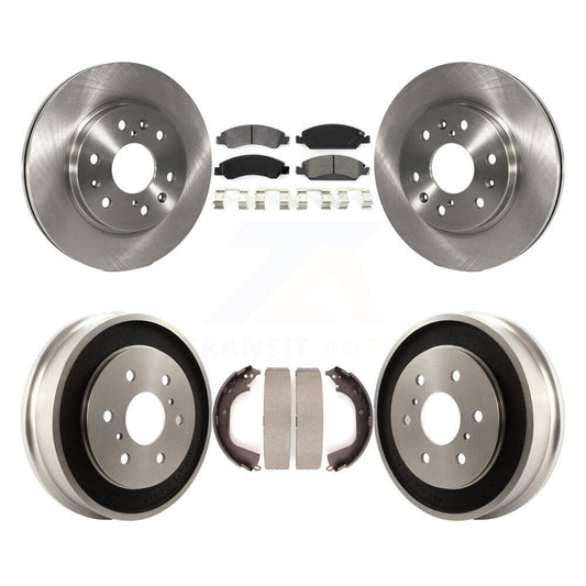 [Avant + Arrière] Kit de Disque et plaquette (semi-métallique) de frein pour 2008 Chevrolet Silverado 1500 GMC Sierra avec Vehicles Using Hold Down Pins K8S-103283