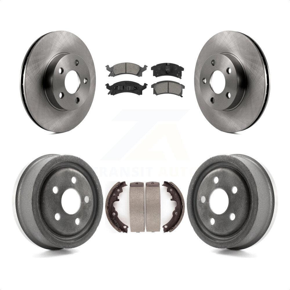 [Avant + Arrière] Kit de Disque et plaquette (semi-métallique) de frein pour Pontiac Sunfire Grand Am Oldsmobile Achieva K8S-103294 par Transit Auto