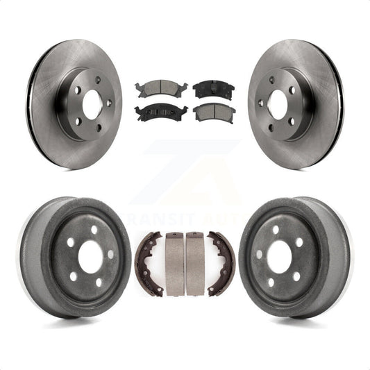 [Avant + Arrière] Kit de Disque et plaquette (semi-métallique) de frein pour Pontiac Sunfire Grand Am Oldsmobile Achieva K8S-103294 par Transit Auto