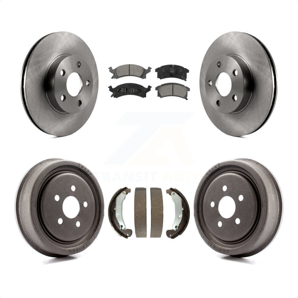 [Avant + Arrière] Kit de Disque et plaquette (semi-métallique) de frein pour 2003-2005 Pontiac Sunfire K8S-103295 par Transit Auto