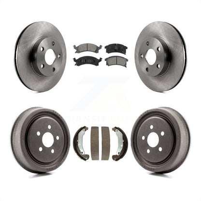 [Avant + Arrière] Kit de Disque et plaquette (semi-métallique) de frein pour 2003-2005 Pontiac Sunfire K8S-103295 par Transit Auto