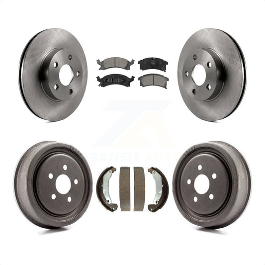 [Avant + Arrière] Kit de Disque et plaquette (semi-métallique) de frein pour 2003-2005 Pontiac Sunfire K8S-103295 par Transit Auto