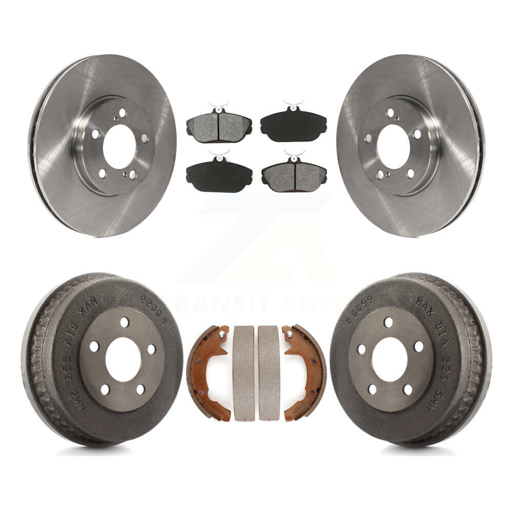 [Avant + Arrière] Kit de Disque et plaquette (semi-métallique) de frein pour 2001-2002 Ford Taurus rear brakes avec Police or Taxi Package K8S-103301
