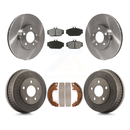 [Avant + Arrière] Kit de Disque et plaquette (semi-métallique) de frein pour 2001-2002 Ford Taurus rear brakes avec Police or Taxi Package K8S-103301