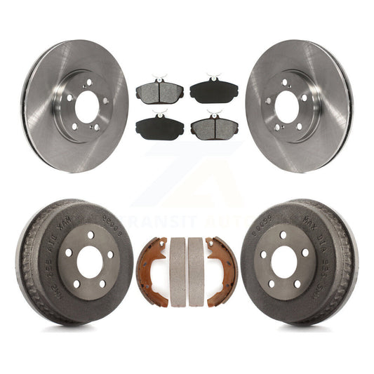 [Avant + Arrière] Kit de Disque et plaquette (semi-métallique) de frein pour 2001-2002 Ford Taurus rear brakes avec Police or Taxi Package K8S-103301