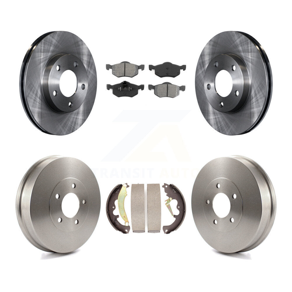 [Avant + Arrière] Kit de Disque et plaquette (semi-métallique) de frein pour 2007 Ford Escape Mercury Mariner From 01/08/07 rear brakes K8S-103304