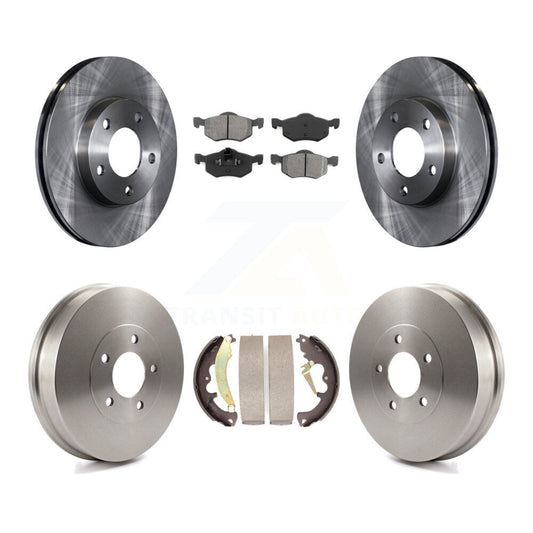 [Avant + Arrière] Kit de Disque et plaquette (semi-métallique) de frein pour 2007 Ford Escape Mercury Mariner From 01/08/07 rear brakes K8S-103304