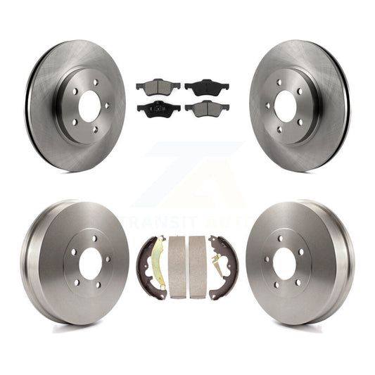 [Avant + Arrière] Kit de Disque et plaquette (semi-métallique) de frein pour Ford Escape Mercury Mariner Mazda Tribute K8S-103305