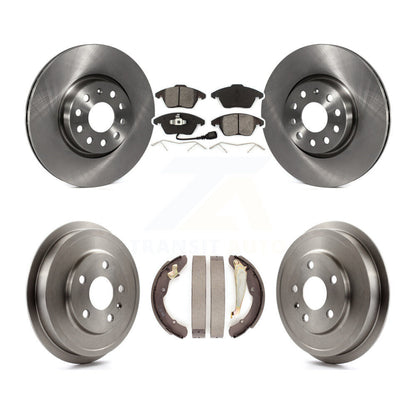 [Avant + Arrière] Kit de Disque et plaquette (semi-métallique) de frein pour Volkswagen Jetta Beetle avec 312mm Diameter Rotor K8S-103306