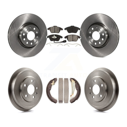 [Avant + Arrière] Kit de Disque et plaquette (semi-métallique) de frein pour Volkswagen Jetta Beetle avec 312mm Diameter Rotor K8S-103306