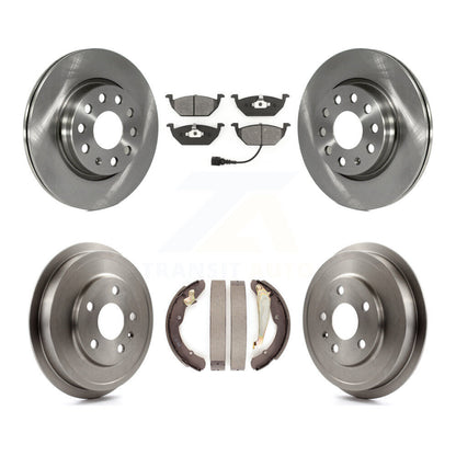 [Avant + Arrière] Kit de Disque et plaquette (semi-métallique) de frein pour 2011-2012 Volkswagen Jetta avec 280mm Diameter Rotor K8S-103307