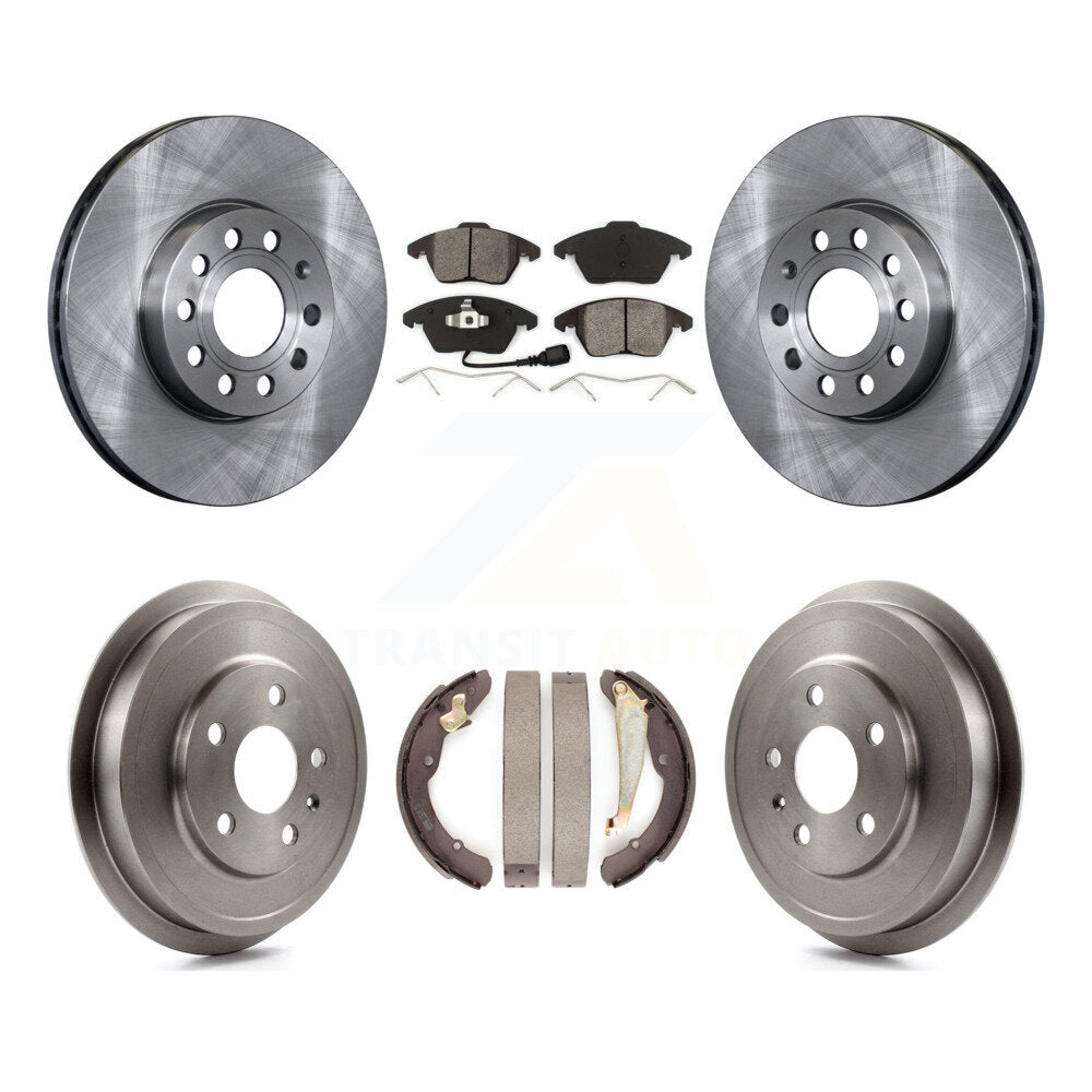 [Avant + Arrière] Kit de Disque et plaquette (semi-métallique) de frein pour Volkswagen Jetta Beetle avec 288mm Diameter Rotor K8S-103308