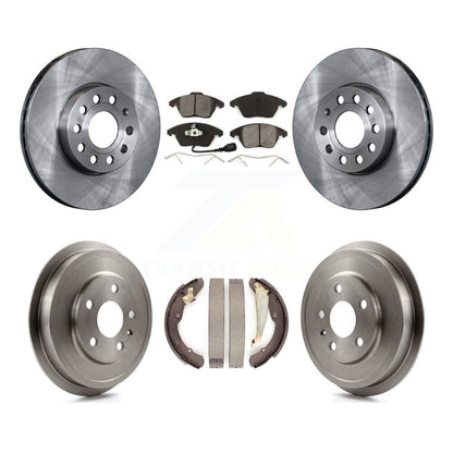 [Avant + Arrière] Kit de Disque et plaquette (semi-métallique) de frein pour Volkswagen Jetta Beetle avec 288mm Diameter Rotor K8S-103308